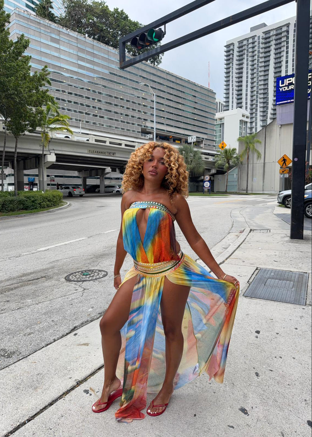 Jaded London Livia Bandeau Maxi Dress