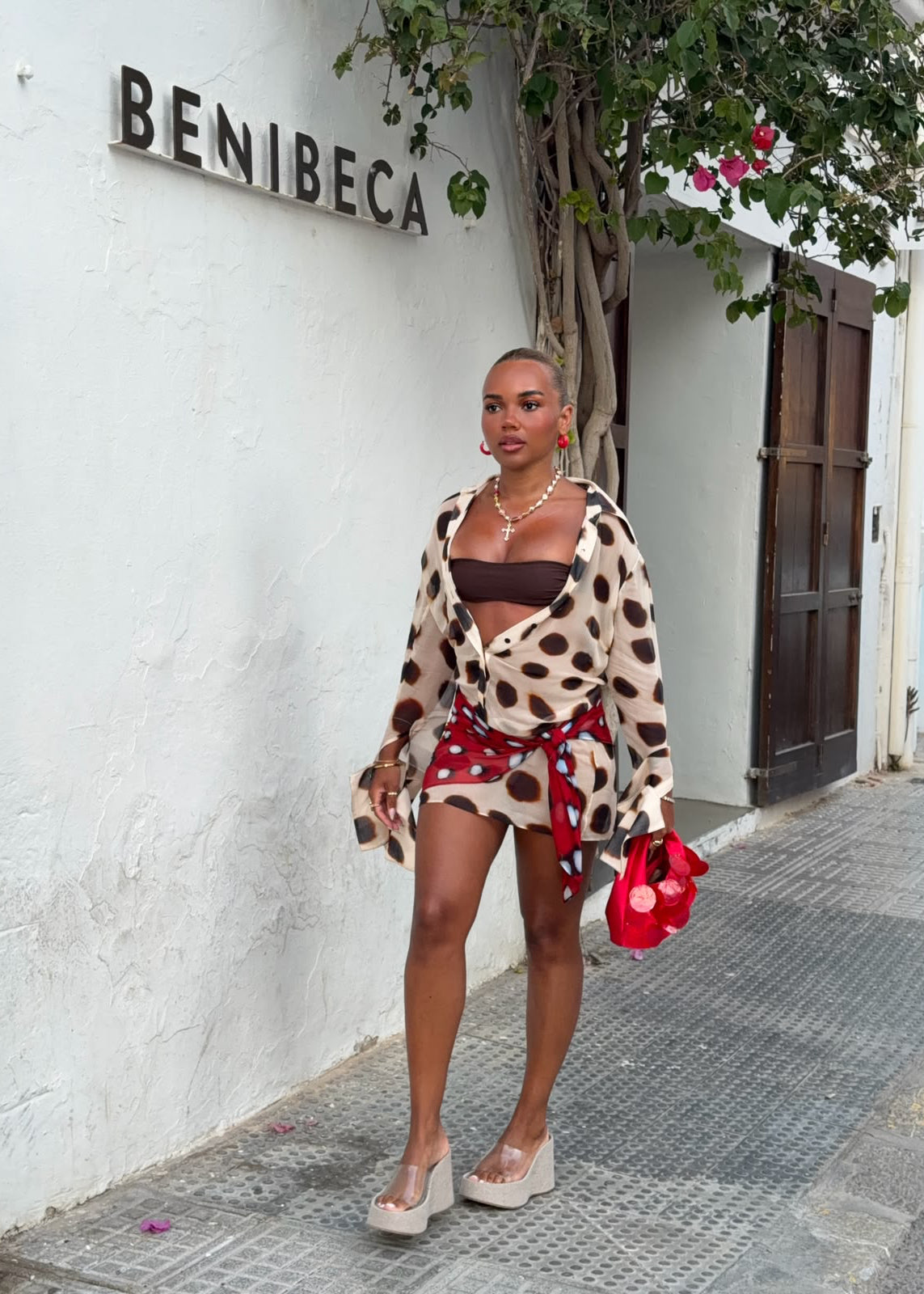 Rat & Boa Nilah Shirt Dress Animal