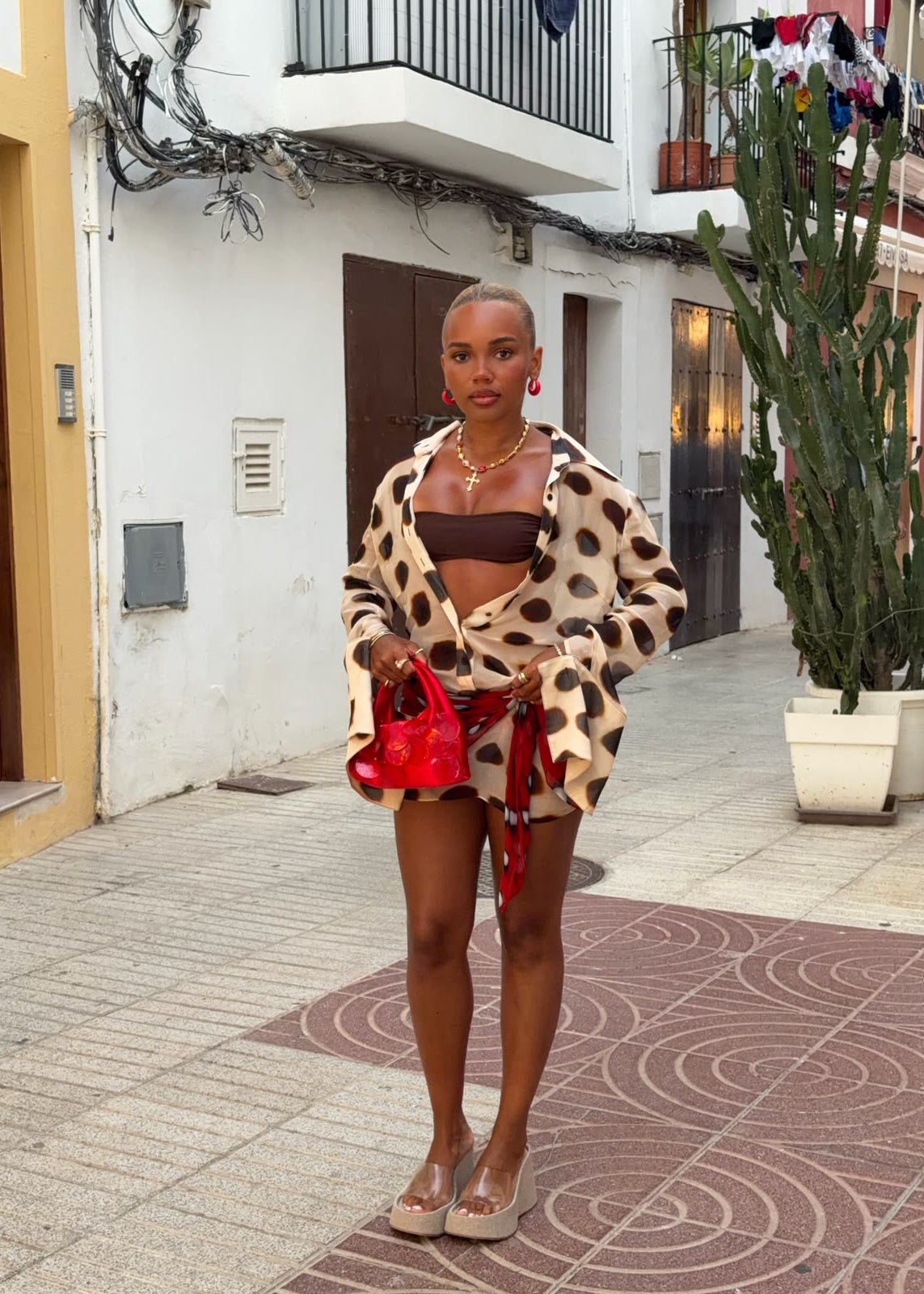 Rat & Boa Nilah Shirt Dress Animal