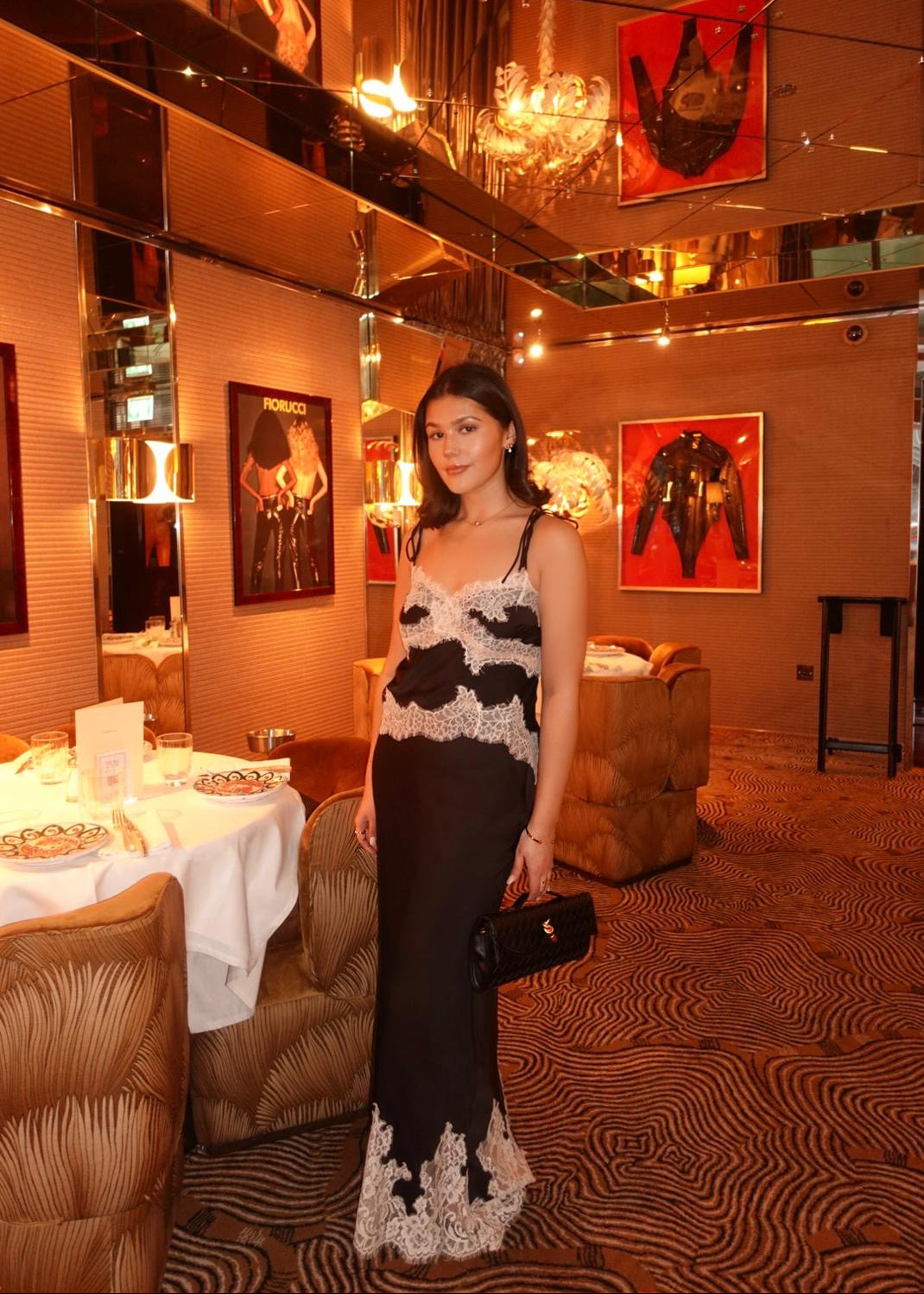 MESHKI – Nina Satin and Lace Co-ord